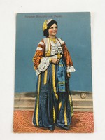 Antik, régi színes képeslap - bosnyák népviselet 1918. (Verlag Pacher & Kisic, Mostar No. 942/1916)