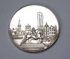 Düsseldorf colored commemorative medal.