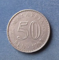 Malajzia - 50 sen 1968