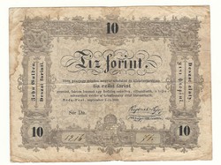 1848 as 10 forint Kossuth bankó papírpénz bankjegy 1848 szabadságharc pénzecske csinoska