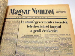 1968 szeptember 4  /  Magyar Nemzet  /  1968-as újság Születésnapra! Ssz.:  19582