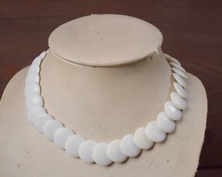 Bizsu gyöngy nyaklánc lánc gyöngysor 40 cm vintage ékszer