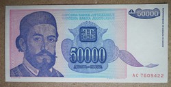 Jugoszlávia 50.000 Dinara 1993 Unc