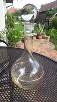 Antique, retro glass bottle, spout, bottle, offering, graceful shape, beautiful piece 28 cm