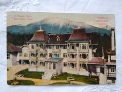 Antik képeslap Magas Tátra Újtátrafüred 1916