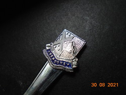 Wales aberdovey souvenir chrome teaspoon