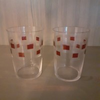 Retro in the 60s 2 pcs. Thin-walled glass cup