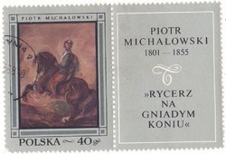 Lengyelország csatolt cimkés bélyeg 1968