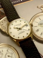 Antique gilded kienzle alpha unisex watch, in working condition, for use, collection