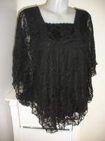 Tulle-lace casual poncho