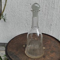 Dipped Glass Bottle for Wine and Liqueur, Art Nouveau Style, 1.2L