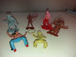 Old plastic cowboys and Indians