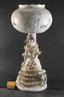 Porcelán barokk szobros éjjeli lámpa 455