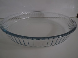 Glass - borcam - pie shape - extremely thick - 32 x 5 cm - novel - scratch-free