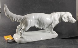 Old Herend Signed Vastagh George Giant Porcelain Dog 461