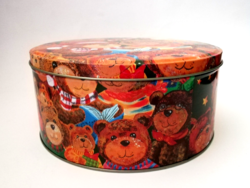 Fabulous big teddy bear biscuit in cake tin box