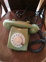 Tárcsás telefon,zöld,retro