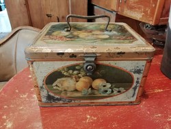 Metal candy box, antique candy box, biscuit box, decoration