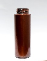 Retro craft copper vase, lignifer