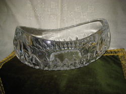 Glass oval bowl, good quality, nachtmann, marked on the last photo, 22 x 10 cm