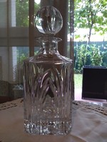 Lead crystal whiskey decanter