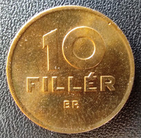 10 Fillér 1950 BP. citromsárga utánveret UNC-aUNC