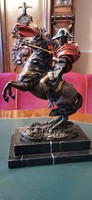 Napóleon a lovon - külön bronz szobor