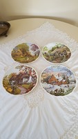 Royal Albert, dream cottages plate set, spring, summer, autumn, winter