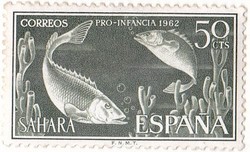 Spanyol Szahara emlék bélyeg 1962