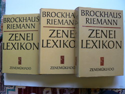 Music lexicon 1.-2.-3. Brockhaus Riemann 1983-1985. Book in excellent condition