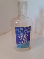 Retro likőrös címkés palack Egri Víz 1877 italos üveg