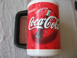 Collector's rarity! Retro coca cola usa cold holding mug and glass
