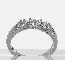 Gyèmánt  drágaköves  sterling ezüst gyűrű  925/ - új