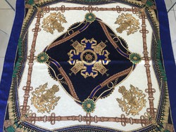 100% Silk scarf with coat of arms, 86 x 86 cm