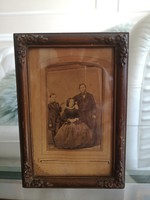 Old family photo, 1861, 16 x 11 cm