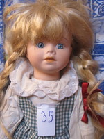 Nagy porcelán baba ! 35.