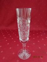 Ólomkristály pezsgős pohár, magassága 19 cm. Vanneki!