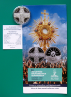 2021 - 52. Nemzetközi Eucharisztikus Kongresszus - ezüst 10.000 Ft PP - kapszulában + certi