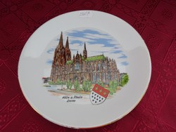 Kronester Bavaria német porcelán kistányér, Köln - Dom látképével. Vanneki!