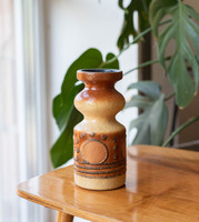 Web haldensleben German retro ceramic vase - mid-century modern vase
