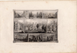 London (1), acélmetszet 1843, Payne's Universum, eredeti, 12 x 16, metszet, Anglia, kis metszetek