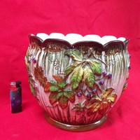 Faience ceramic 1890 large bowl. 29 cm.