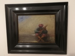 Viktoria Erdei (epstein victor) (1879-1945) - original antique oil painting, with a guarantee, from 1 forint!