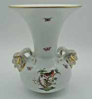 B784 Herendi Rotschild mintás kosfejes óriás váza - meseszép gyűjtői darab