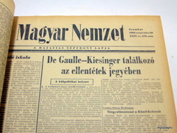 1968 szeptember 28  /  Magyar Nemzet  /  1968-as újság Születésnapra! Ssz.:  19602