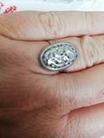 Eladó régi vietnami ezüst gyűrű sárkányokkal!