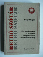 Retro dictionary, burget lajos 2008, book in good condition