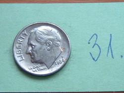 USA 10 CENT 1984 P, Dime (Roosevelt) P (Philadelphia Mint) 31.