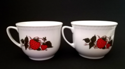 2 pcs lubiana strawberry patterned mug / cup