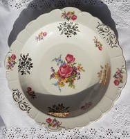 Schwarzenhammer richly gilded porcelain, beautiful flower bowl 28 cm in diameter, marked